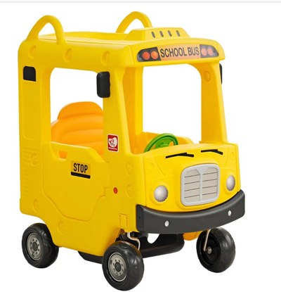 Picture of  Favorite Yaya School Roof Bus Ride-In Car - Yellow 