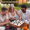 صورة 355/لعبة شطرنج مغناطيسية، العاب مغناطيسية للبالغين والاطفال مع لوح تخزين، لعبة لوحية مغناطيسية لليلة الالعاب العائلية