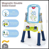 Picture of 375/Yulin - Adjustable Children's Drawing Board with Double Sides, Magnetic, 2 in 1 Multifunctional, 360° Rotation with Handle and Storage Tray (2905)