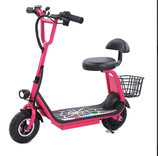 Picture of 378/Mini Electric Scooter 36V, Rear Basket, Two Support Wheels for Added Safety, Color S36ML