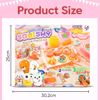 صورة 411/مجموعة GlamourPie™ Taba Squishy للأطفال - اصنع بنفسك ألعابًا إسفنجية على شكل مخلب قطة وحيوان باستخدام قوالب وجل غير سام وأصباغ - حسية...