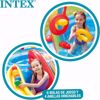 Picture of Intex 57453EP 9.75 Foot x 6.3 Foot x 53 Inch Multicolor Rainbow Slide Kids Inflatable Pool with Water Slide and Ring Toss for Children Ages 2 and Up