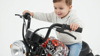 Picture of 445/Electric motorcycle for kids with a Harley Chopper design, featuring a 24V battery and variable speeds up to approximately 16-40 km/h