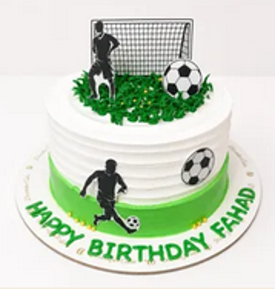 Picture of Foot ball ⚽️ 8inch green white cream