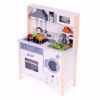 Picture of Wooden Play Kitchen for Kids with Sounds, LED, Oven, Washing Machine, Kitchen Accessories ECOTOYS