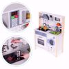 Picture of Wooden Play Kitchen for Kids with Sounds, LED, Oven, Washing Machine, Kitchen Accessories ECOTOYS