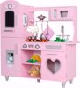 Picture of TaoHFE LED Upgrade Kitchen Set for Kids Wooden Play Kitchen LED Gas Tray with Sound Toy Kitchen Sets for Girls Gift Enjoy Cooking with Lights and Sounds...