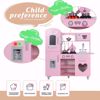 Picture of TaoHFE LED Upgrade Kitchen Set for Kids Wooden Play Kitchen LED Gas Tray with Sound Toy Kitchen Sets for Girls Gift Enjoy Cooking with Lights and Sounds...
