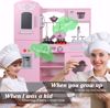 Picture of TaoHFE LED Upgrade Kitchen Set for Kids Wooden Play Kitchen LED Gas Tray with Sound Toy Kitchen Sets for Girls Gift Enjoy Cooking with Lights and Sounds...
