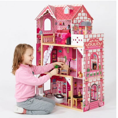 Picture of The New Children Doll House Colorful Villa Small Furniture Play