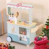 Picture of HONEY JOY Kids Ice Cream Cart, Ice Cream Truck Pretend Play Set with Vending Machine & Ice Cream Maker Toys, Display Stand, Screen & Scanner, 15Pcs...