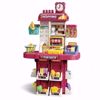 Picture of  Fun Shop Mini Market Playset | Kids Pretend Play Shopping Counter with Basket, Cash Register & Snack Shelves | Compact Grocery Store Toy 