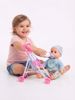 Picture of 498/ Baby doll set with stroller and high chair by Lunabebe